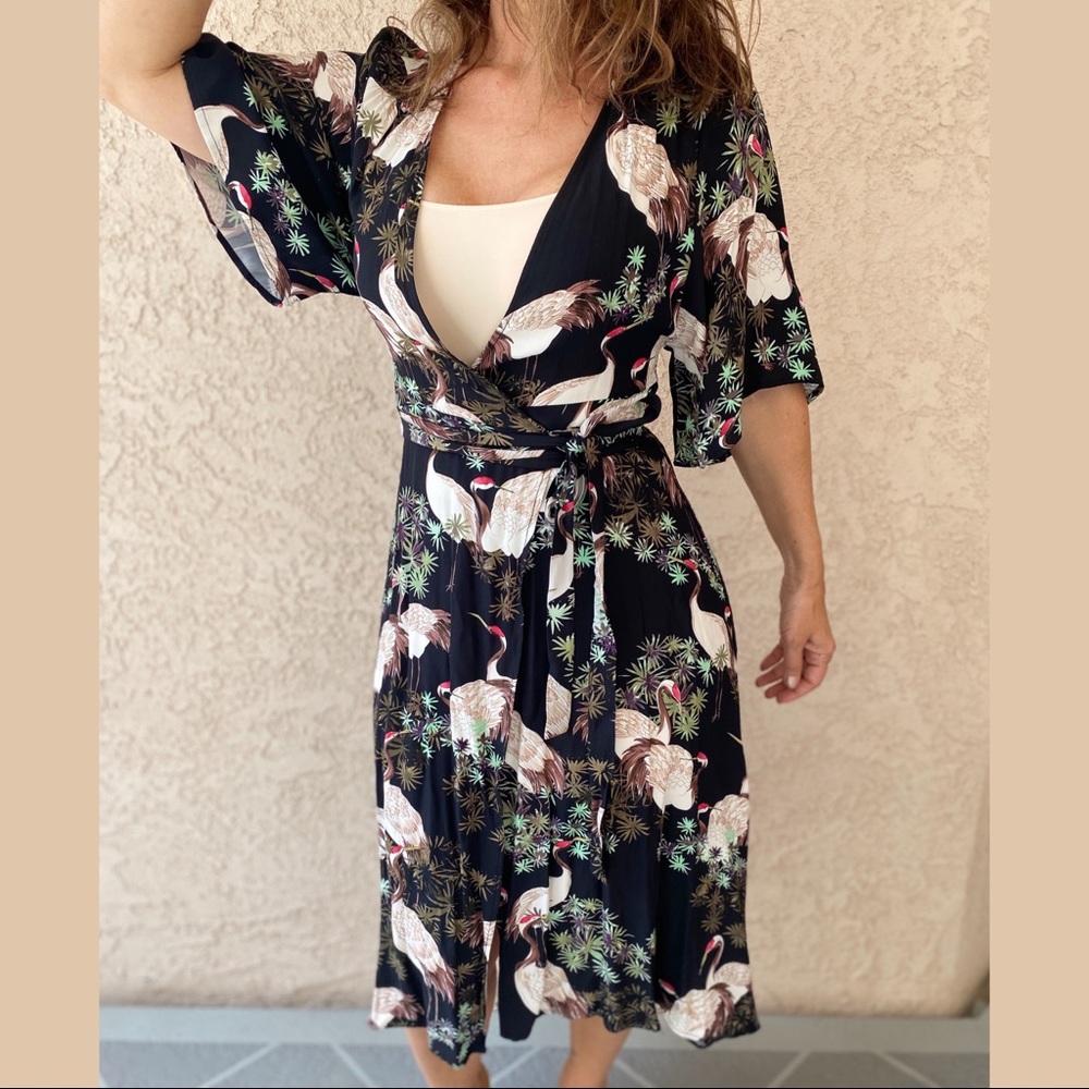 Zara wrap around dress